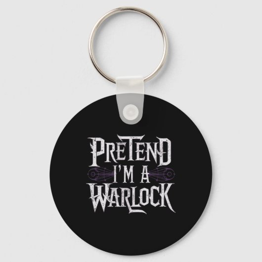 Ik ben een Warlock Sleutelhanger (Voorkant)