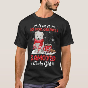 Ik ben een warme cacao kerstmis en hond Kinda Samo T-shirt