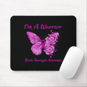 Ik ben een Warrior Brain Aneurysm Awareness 1 Muismat (Met muis)