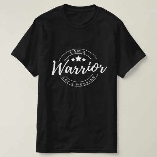 Ik ben een Warrior Faith-based T-shirt (Design voorkant)