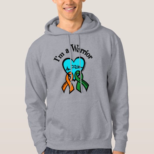 Ik ben een Warrior/Gabby Hoodie (Voorkant)