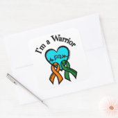 Ik ben een Warrior/Gabby Vierkante Sticker (Envelop)