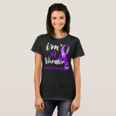 Ik ben een Warrior Pancreatic Cancer Awareness T-shirt (Voorkant volledig)