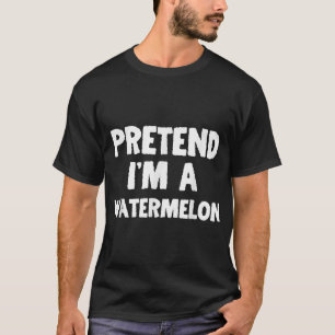 Ik ben een watermeloen Funny Halloween Costume H T-shirt