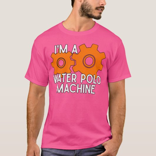 Ik ben een waterpolomachine t-shirt (Voorkant)