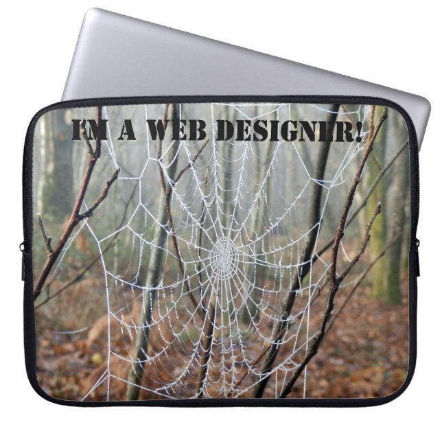 Ik ben een WEB ontwerper! Laptop Sleeve (Voorkant)