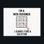 Ik ben een webontwerper die ik altijd een oplossin briefkaart<br><div class="desc">Funny and awesome birthday gift for mothers day,  fathers day,  christmas,  for mom,  dad,  lover,  husband and wife</div>