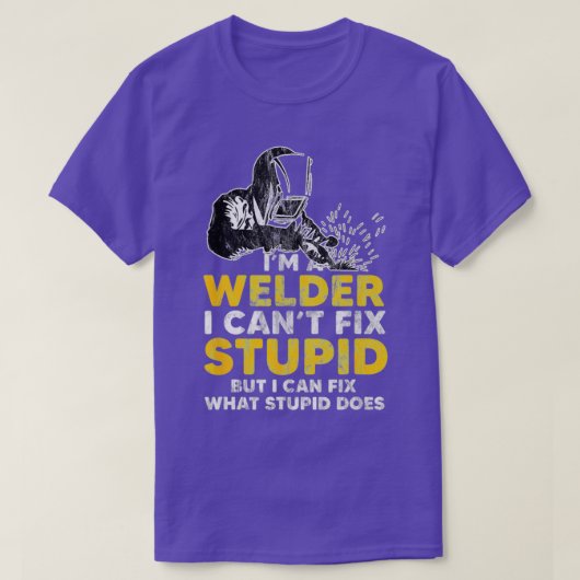 Ik ben een welder die ik niet kan oplossen. t-shirt (Design voorkant)