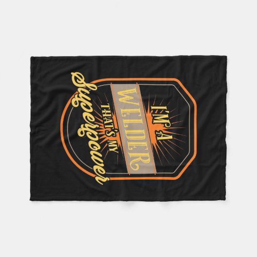Ik ben een Welder Fleece Deken (Voorkant (Horizontaal))