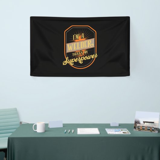 Ik ben een Welder Spandoek (Beurs)