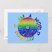 Ik ben een wereldburger briefkaart (Voorkant / Achterkant)