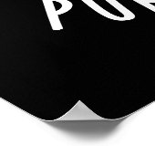 Ik ben een werk in Pur-Gress Funny Cat Pun Dark BG Poster (Hoek)