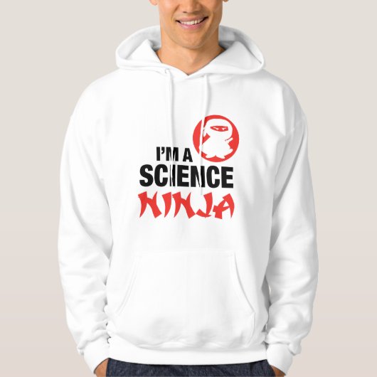 IK BEN EEN WETENSCHAPS-NINJA HOODIE (Voorkant)