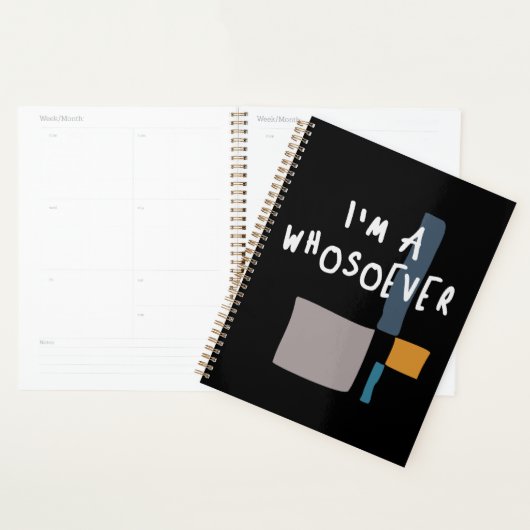 Ik ben een Whosoever - Bold Christelijk Quote Planner (Display)