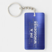 Ik ben een Wie Johannes 3.16 Bijbelvers Sleutelhanger (Voorkant)