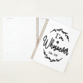 Ik ben een wie Johannes 3:16 Christelijk citaat Planner (Display)