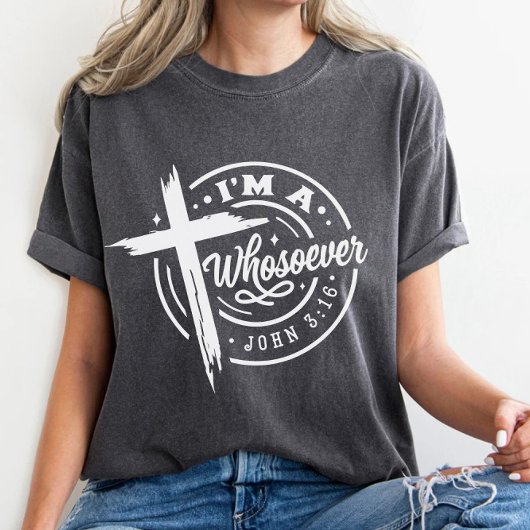 Ik ben een wie John 3-16 T-shirt