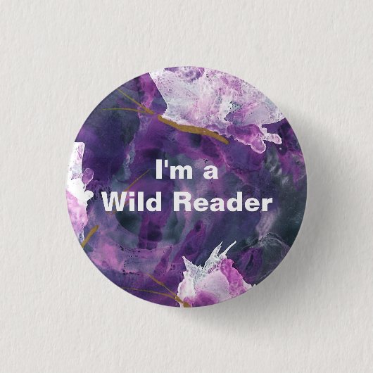 Ik ben een Wild Reader - Lila Button (Voorkant)