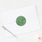 Ik ben een winnaar! Duimt omhoog Stickers (Envelop)