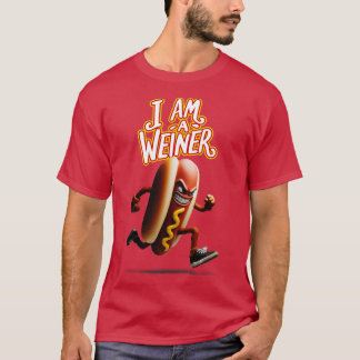 Ik ben een winnaar van Weiner Running Hotdow T-shirt
