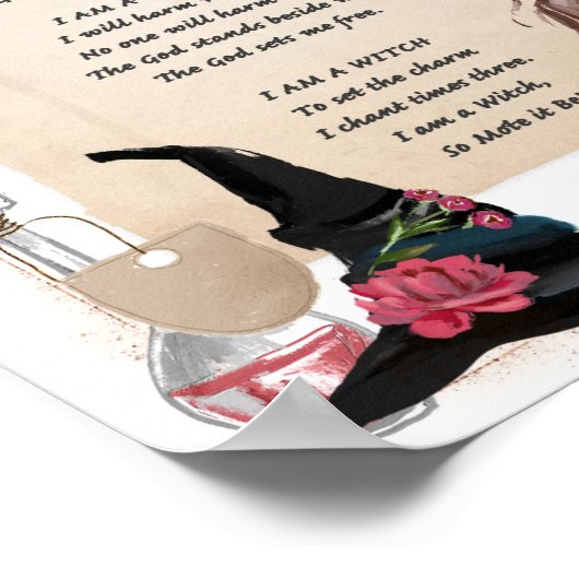 Ik ben een WITCH Poster (Hoek)