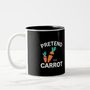 Ik ben een wortel. tweekleurige koffiemok
