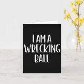 Ik ben een Wrecking LL Halloween Ik ben eenvoudig Kaart (Gele Bloem)