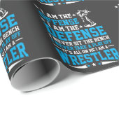 Ik ben een Wrestler Offense Defense Wrestling Figh Cadeaupapier (Rol Hoek)