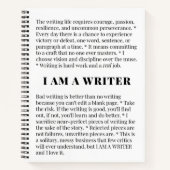 IK BEN EEN WRITER Custom Notitieboek (Voorkant)