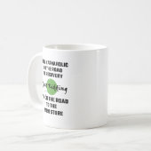 Ik ben een Yarnaholic op weg naar herstel Koffiemok (Voorkant links)