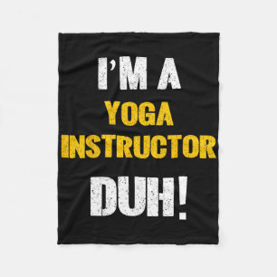 Ik ben een yogadocent, duh! Hle-vrije Halloween-ko Fleece Deken