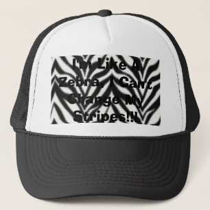 Ik ben een Zebra, ik kan mijn strips niet verander Trucker Pet
