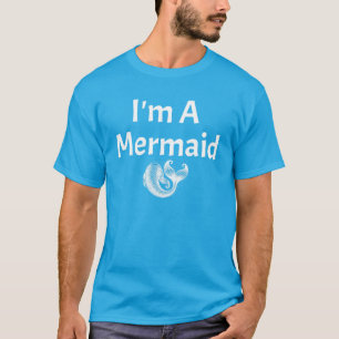 Ik ben een zeemeermin lui Halloween kostuum T-shirt