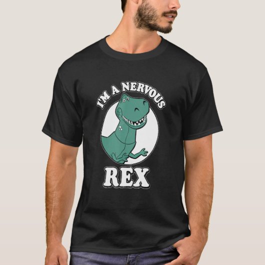 Ik ben een Zenuwdier Rex Prehistorische dieren T-shirt (Voorkant)