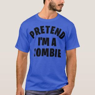 Ik ben een Zombie Funny Lazy Halloween Costume T-shirt