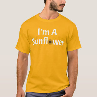 Ik ben een zonnebloem lui Halloween kostuum T-shirt
