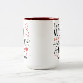 Ik ben een zuster- en mam-Moederdag-koffie-Mok Tweekleurige Koffiemok (Center)