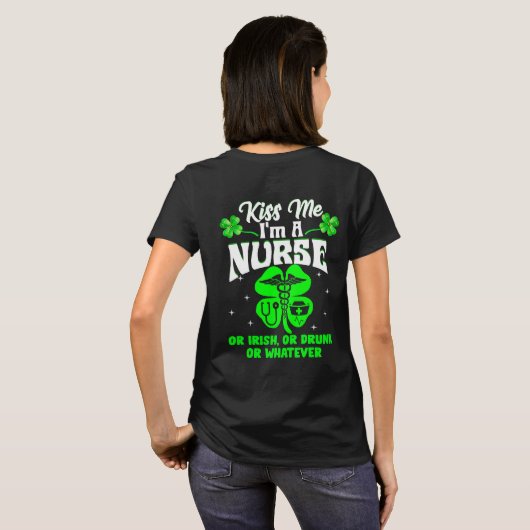 Ik ben een Zuster Iers Drink St Patrick's Day Gift T-shirt (Achterkant volledig)