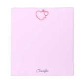 Ik ben een Zuster Stethoscoop Gepersonaliseerde Na Notitieblok (Voorkant)