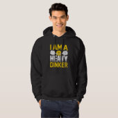 Ik ben een zware drinker pickleball hoodie (Voorkant volledig)