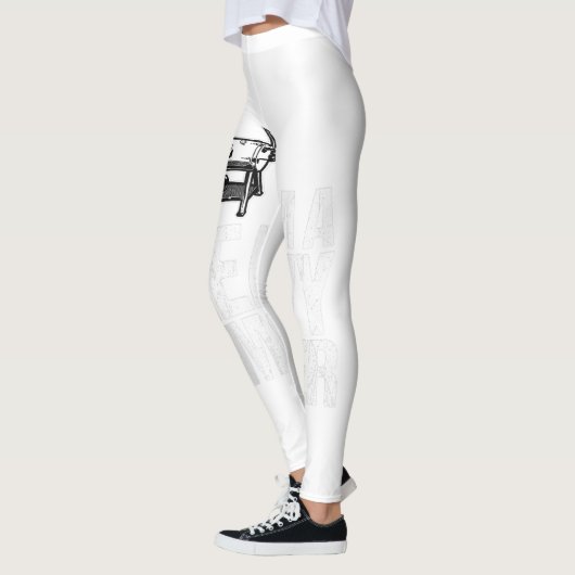 Ik ben een Zware roker BBQ T-Shirt Leggings (Links)
