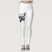 Ik ben een Zware roker BBQ T-Shirt Leggings (Voorkant)