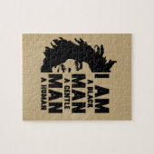 Ik ben een zwart Man Afro Dreads Gold  Legpuzzel (Horizontaal)