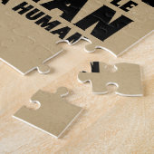 Ik ben een zwart Man Afro Dreads Gold  Legpuzzel (Zijkant)