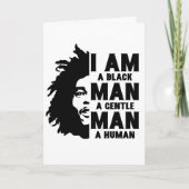 Ik ben een zwart Man Afro Dreads Vaderdag Kaart (Voorkant)