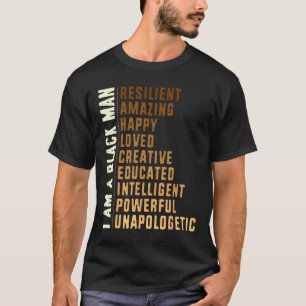 Ik ben een zwart Man - Black History Month Mannen  T-shirt