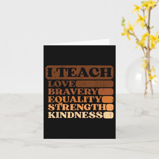 Ik ben een zwart Man Inspirerend Mannen zwarte ges Kaart (Gele Bloem)