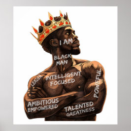 Ik ben een zwart Man poster