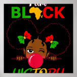 Ik ben een zwarte geschiedenismeisje... kleine Mel Poster<br><div class="desc">Ik ben Black History Girl Little Melanin Princess Toddler</div>