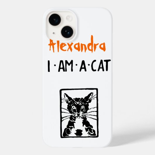 Ik ben een Zwarte Kat Halloween Case-Mate iPhone Case (Achterkant)